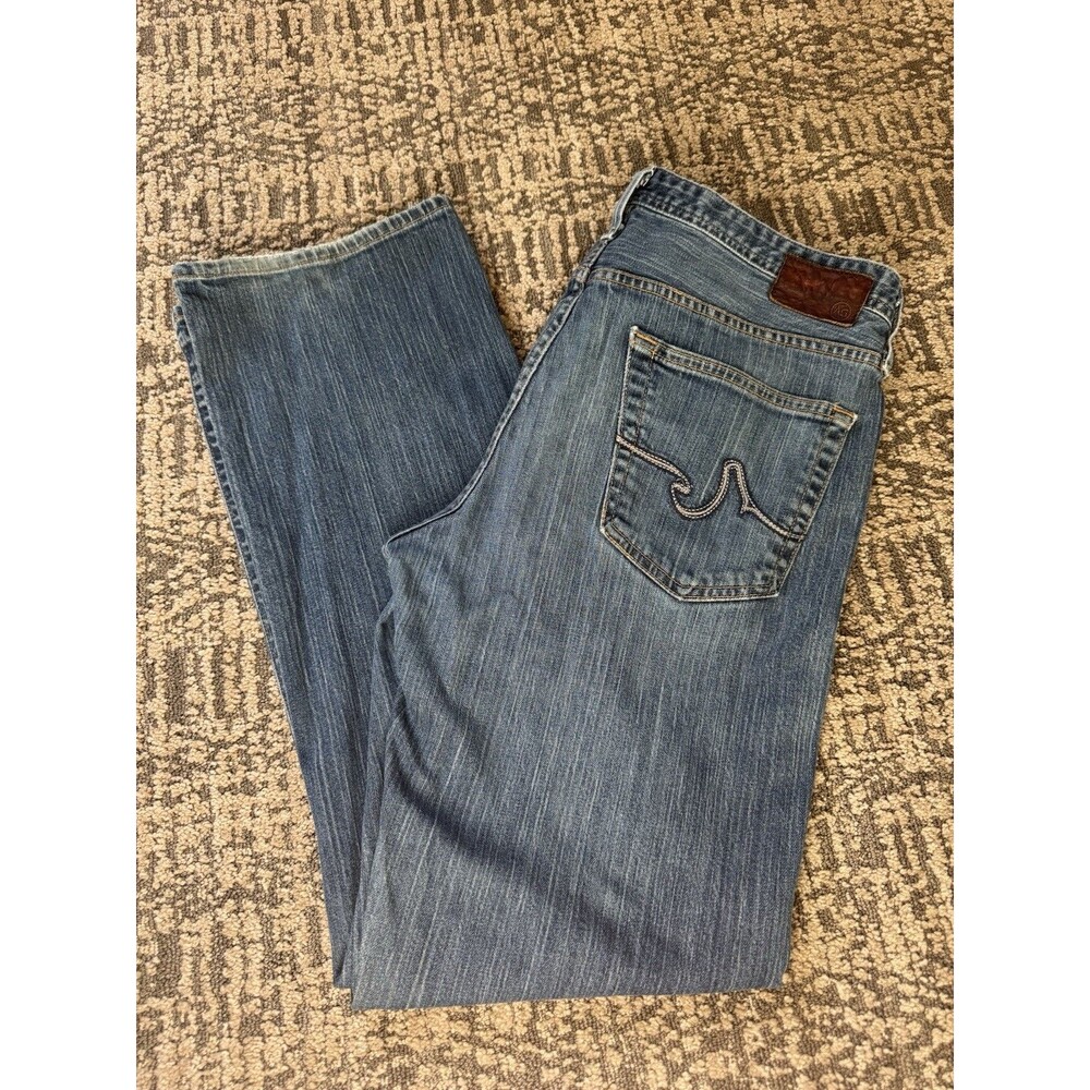 AG Adriano Goldschmied Protégé Straight Leg Jeans Mens 36R Blue Denim Imported